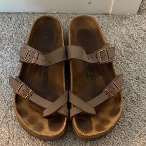 Women’s brown birkenstocks